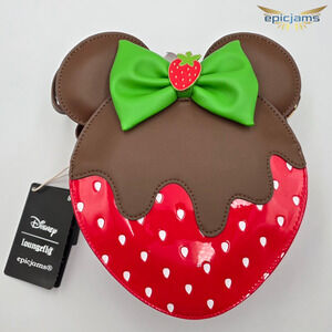 Loungefly Disney Minnie Mouse Chocolate Dipped Strawberry Scented Crossbody Bag